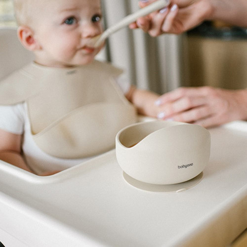 Silikonová miska s přísavkou + silikonová ohebná lžička BabyOno