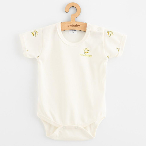 Kojenecké body s krátkým rukávem z organické bavlny Olivy New Baby