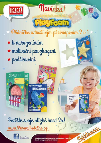 Přáníčko PlayFoam Modelína/Plastelína
