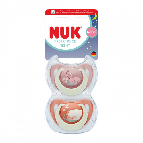 Dudlík First Choice Night 0-6 m 2 ks NUK