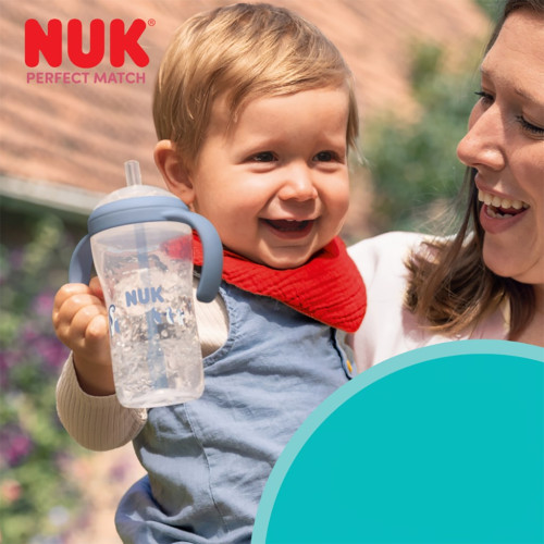 Kojenecká láhev Perfect Match na učení s brčkem Bear 260 ml NUK