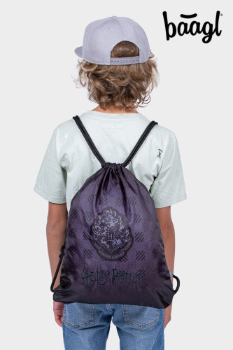 Set 3 Core Harry Potter Bradavice černý: batoh, penál, sáček GRS Baagl