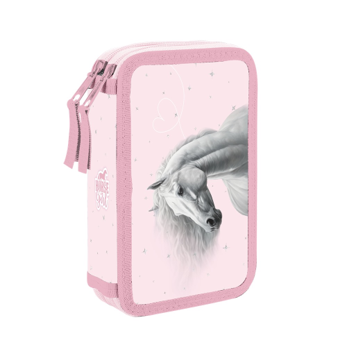 Dvoupatrový penál prázdný kůň romantic