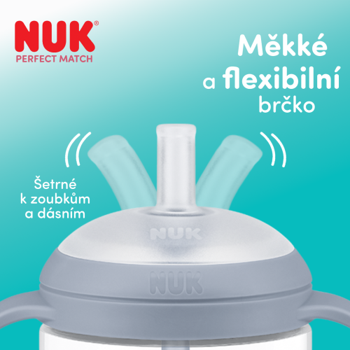 Lahvička na učení s brčkem Perfect Match 260 ml Nuk