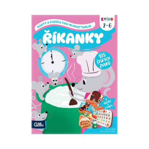 Kvído - Karty a puzzle pro mluvicí tablík: Říkanky Albi