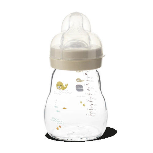 Dětská antikoliková láhev Feel Good Skleněná 170 ml Mam Béžová