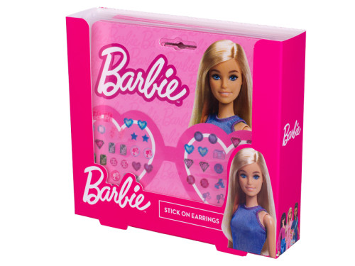 Nalepovací náušnice 28 párů Barbie
