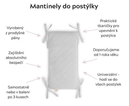 Modulární mantinel do dětské postýlky Sleepee