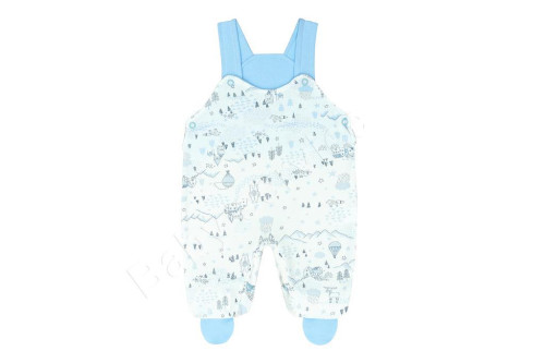 Bavlněné polodupačky - lacláčky Městečko modré Baby Service