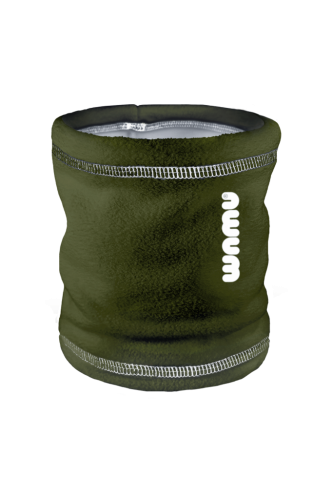 Dětský fleecový nákrčník Tmavá khaki Wamu