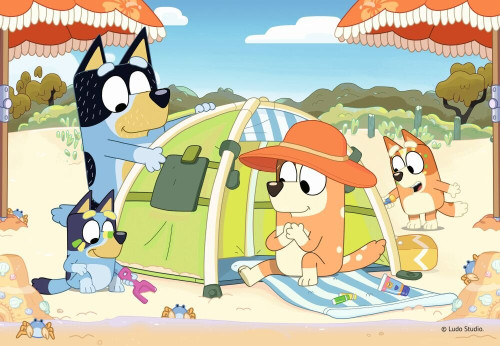 Bluey na pláži 35 dílků