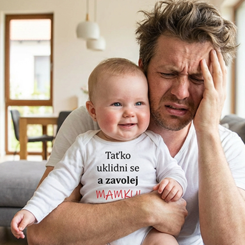 Body s potiskem New Baby a zavolej Mamku!