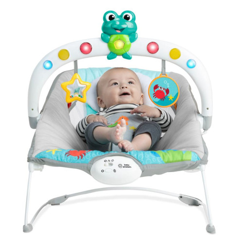 Lehátko hudební vibrační se světly Kick to It Neptune do 9 kg Baby Einstein