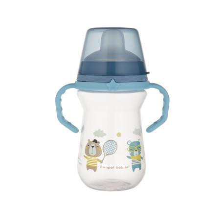 Hrneček se silikonovým pítkem FirstCup BONJOUR PARIS 250 ml Canpol Babies