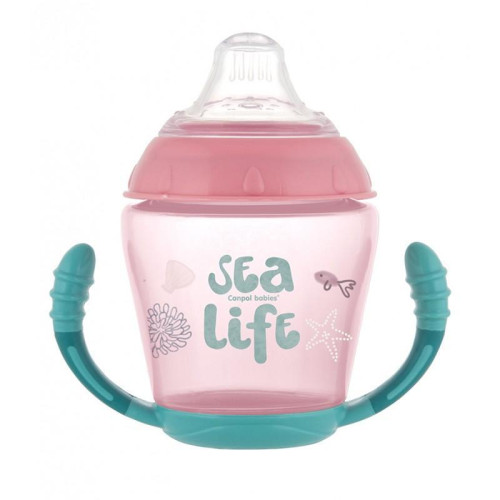 Nevylévací hrníček se silikonovým ventilem 230 ml Sea Life