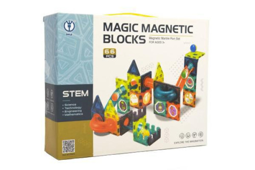 Magnetická stavebnice 66 ks
