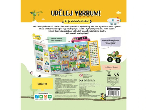 Udělej VRRRUM! Zvuková kniha s dopravními prostředky