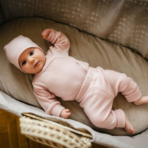 Merino rostoucí legíny růžové Eevi