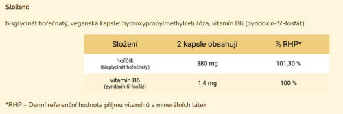 Beggs Magnesium bisglycinate 380 mg + P5P COMPLEX 1,4 mg (60 kapslí)