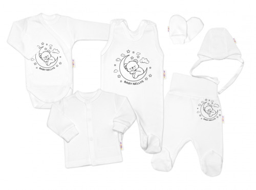 Soupravička do porodnice 6D Medvídek na měsíčku Baby Nellys