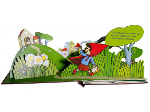 Červená karkulka - MINI POP-UP Meritxell Martí, ilustrace Xavier Salomó