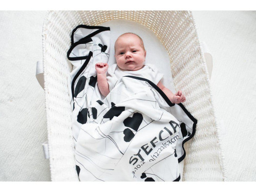 Mojžíšův košík pro miminko Paper Dream white bez matrace Ahojbaby