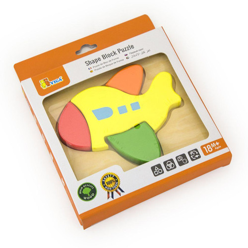 Dřevěné puzzle pro nejmenší - letadlo