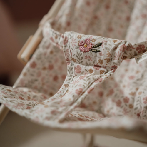 Kočárek pro panenky golfky skládací Soft Flowers Little Dutch