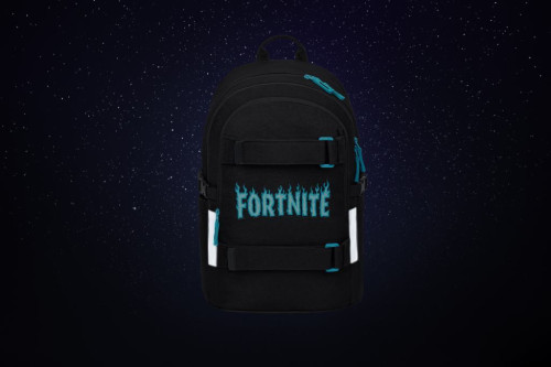 Set 5 Skate Fortnite Blue: batoh,sportovní taška,ledvinka,obal na notebook,peněženka Baagl