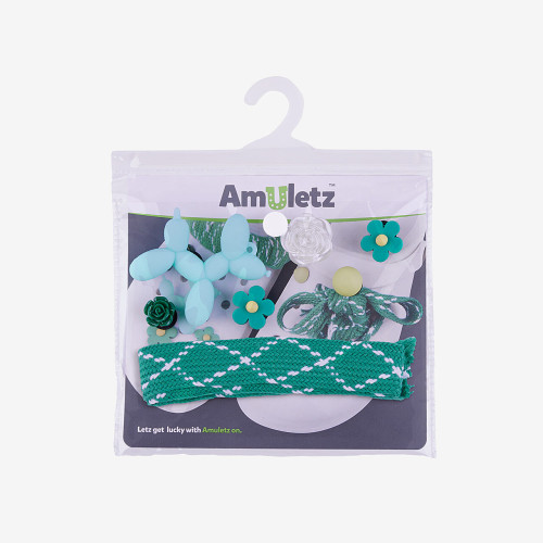 Amulety - ozdoby na boty Amuletz Tkaničky set mix Coqui