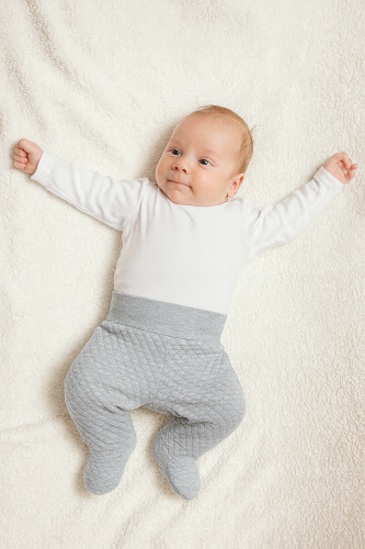 Prošívané polodupačky šedé Baby Service
