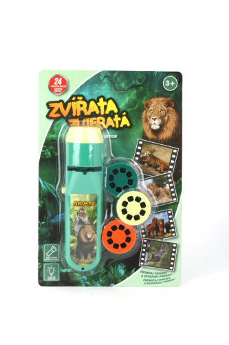 Baterka a projektor zvířata