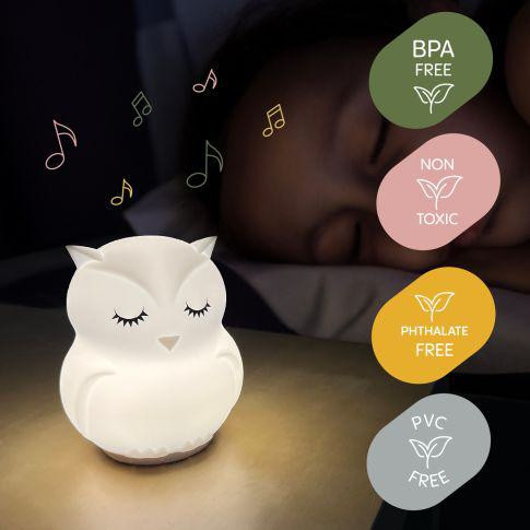 Silikonová LED noční lampička s hudbou vel. L Zopa