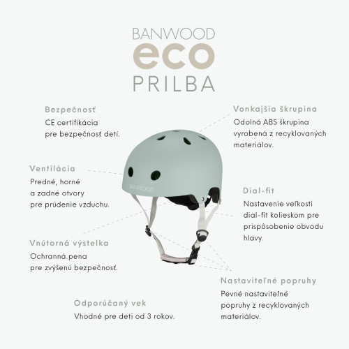 Dětská přilba 50 - 54 cm Banwood Eco