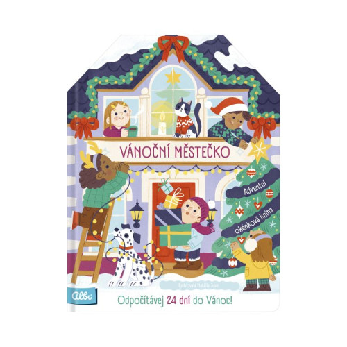 Vánoční městečko - Adventní okénková kniha