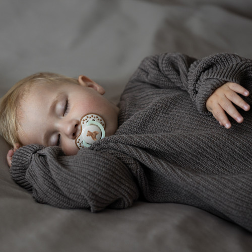 Dudlík svítící silikonový dynamický 2 ks Teddy Love 0 - 6 m Lovi