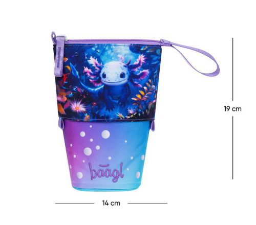 Školní penál Pastelkovník Axolotl GRS Baagl