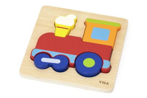 Dřevěné puzzle Mašinka Viga