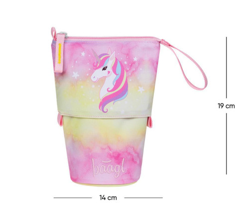 Školní penál Pastelkovník Rainbow Unicorn GRS Baagl