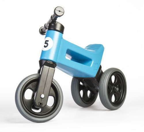 Odrážedlo FUNNY WHEELS Rider Sport modré 2v1, výška sedla 28/30 cm