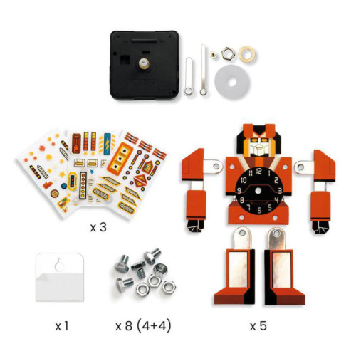 DIY Hodiny Robot Djeco