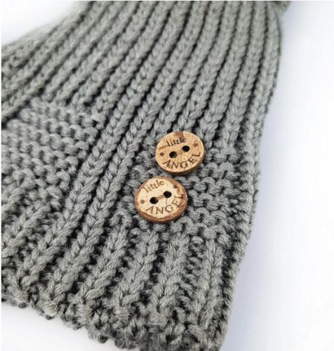 Čepice pletená bambule knoflíky Outlast ® Khaki