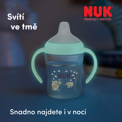 Lahvička na učení svítící Perfect Match koala Nuk