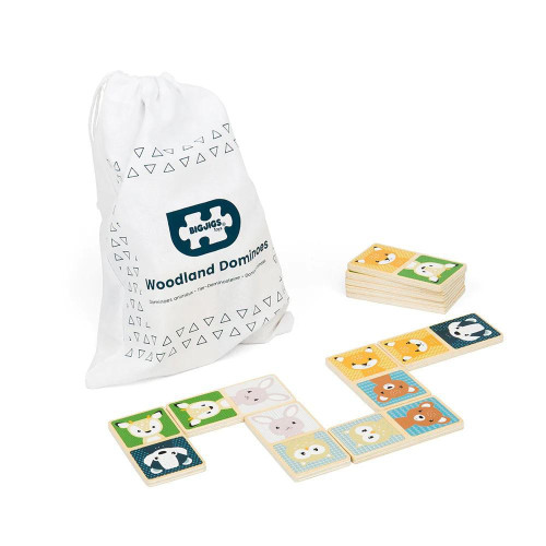Domino lesní zvířátka Bigjigs Toys
