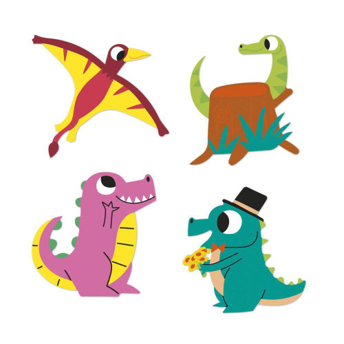 Samolepky Dinosauři 100 ks Janod
