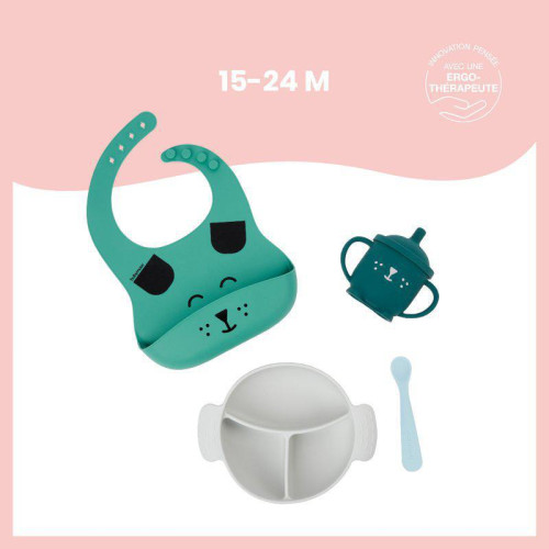 Silikonová jídelní sada LEARN´ISY Kit