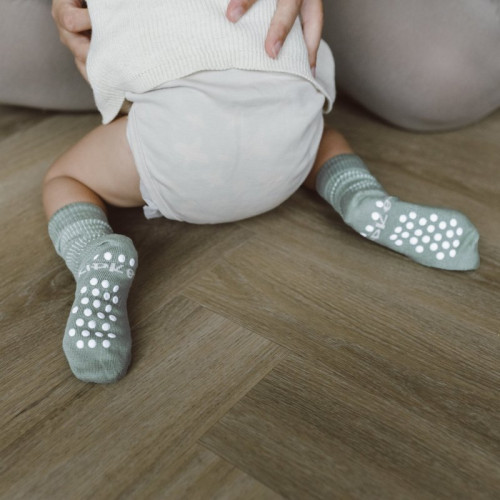 Dětské ponožky Stay-on-Socks Antislip vel. 18-24 m Calming Green 1 pár