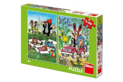 Puzzle Krtek se Raduje 2x48 dílků