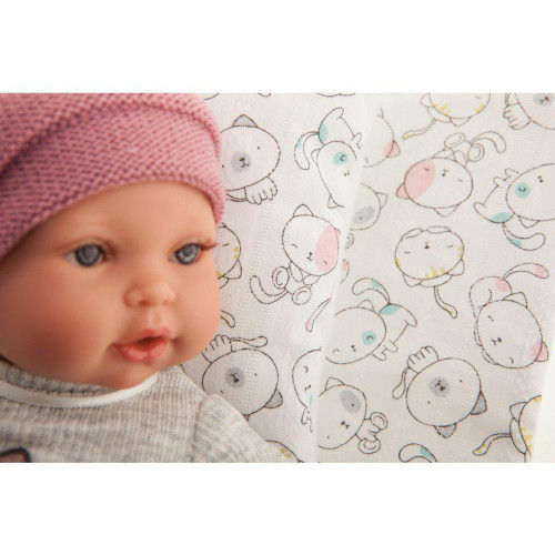 KIKA 11115 - Realistické miminko se zvuky 27 cm