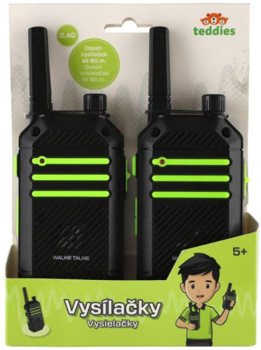 Vysílačky 2 ks walkie-talkie 2,4 GHz dosah 80 metrů